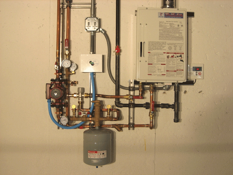 radiant hot water heater